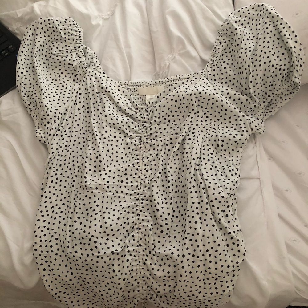 H&M spotted blouse